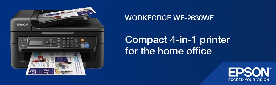 Epson Workforce Wf 2630wf Treiber Windows 10 Epson WorkForce WF-2630WF Compact Wi-Fi Printer, Scan and Copy with Fax