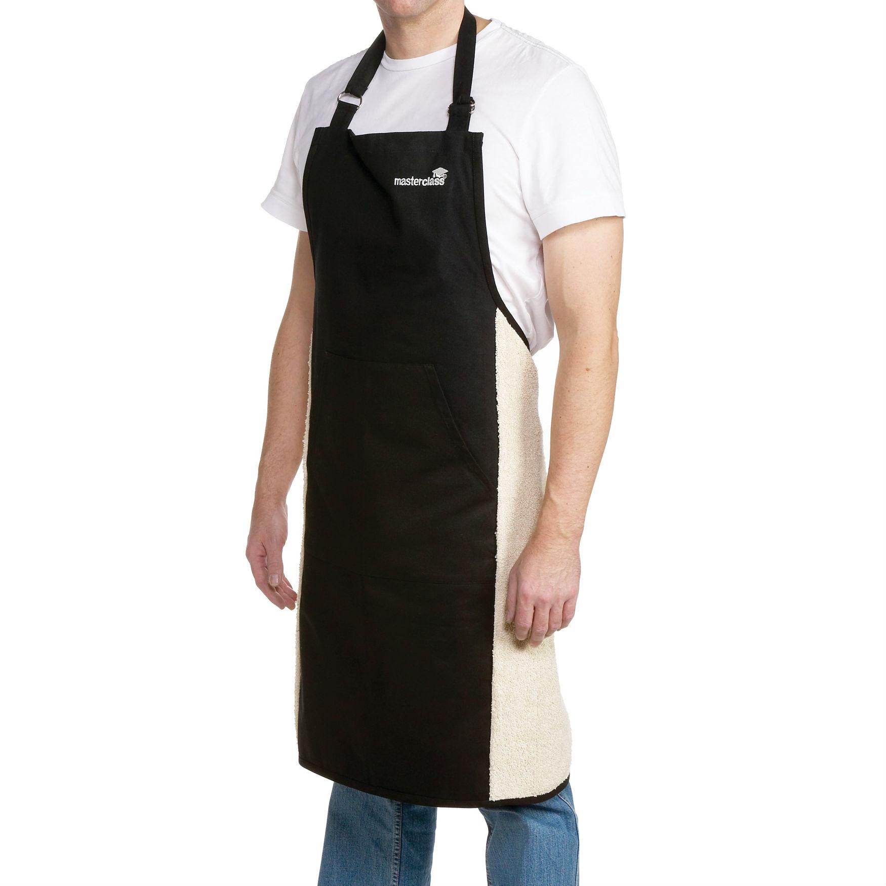 MasterClass Cotton Chefs' Kitchen Apron Black (One Size Fits All