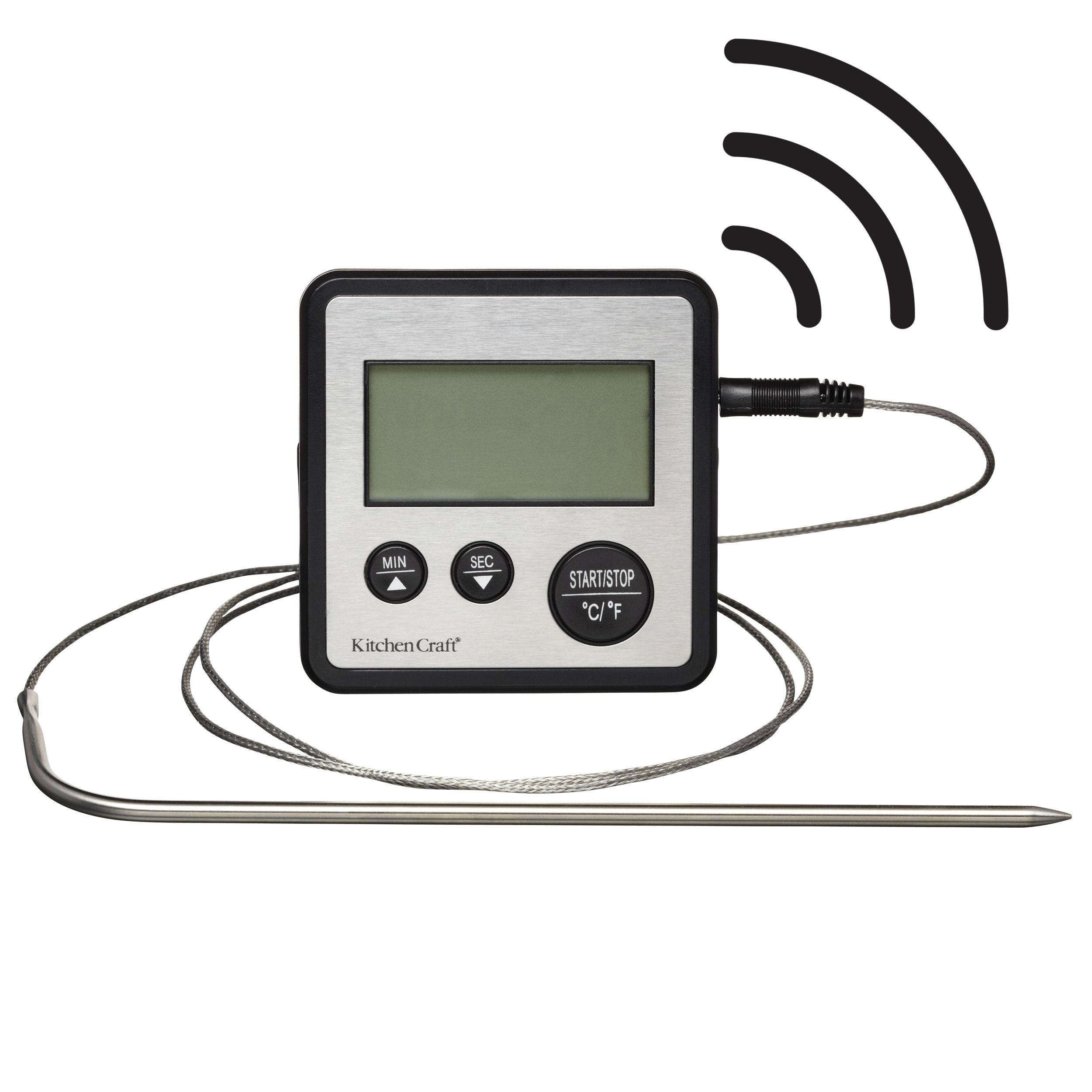 KitchenCraft Digital Cooking Thermometer and Kitchen Timer Amazon.co