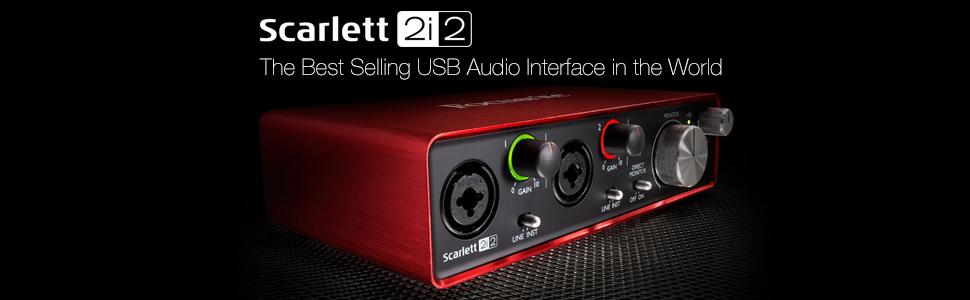 Focusrite Scarlett 2i2 (2nd Gen) USB Audio Interface with Pro Tools