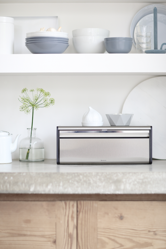 Brabantia Fall Front Bread Bin Matt Steel Fingerprint Proof Richard Spendlove Amazon.co.uk