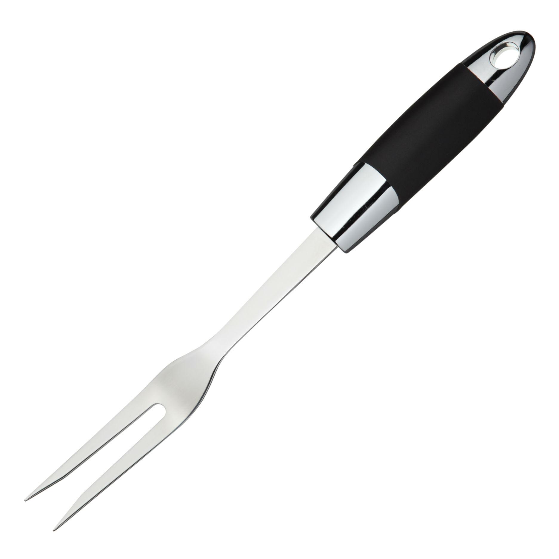 Kitchen Craft MasterClass Stainless Steel Carving Fork, Silver/Black