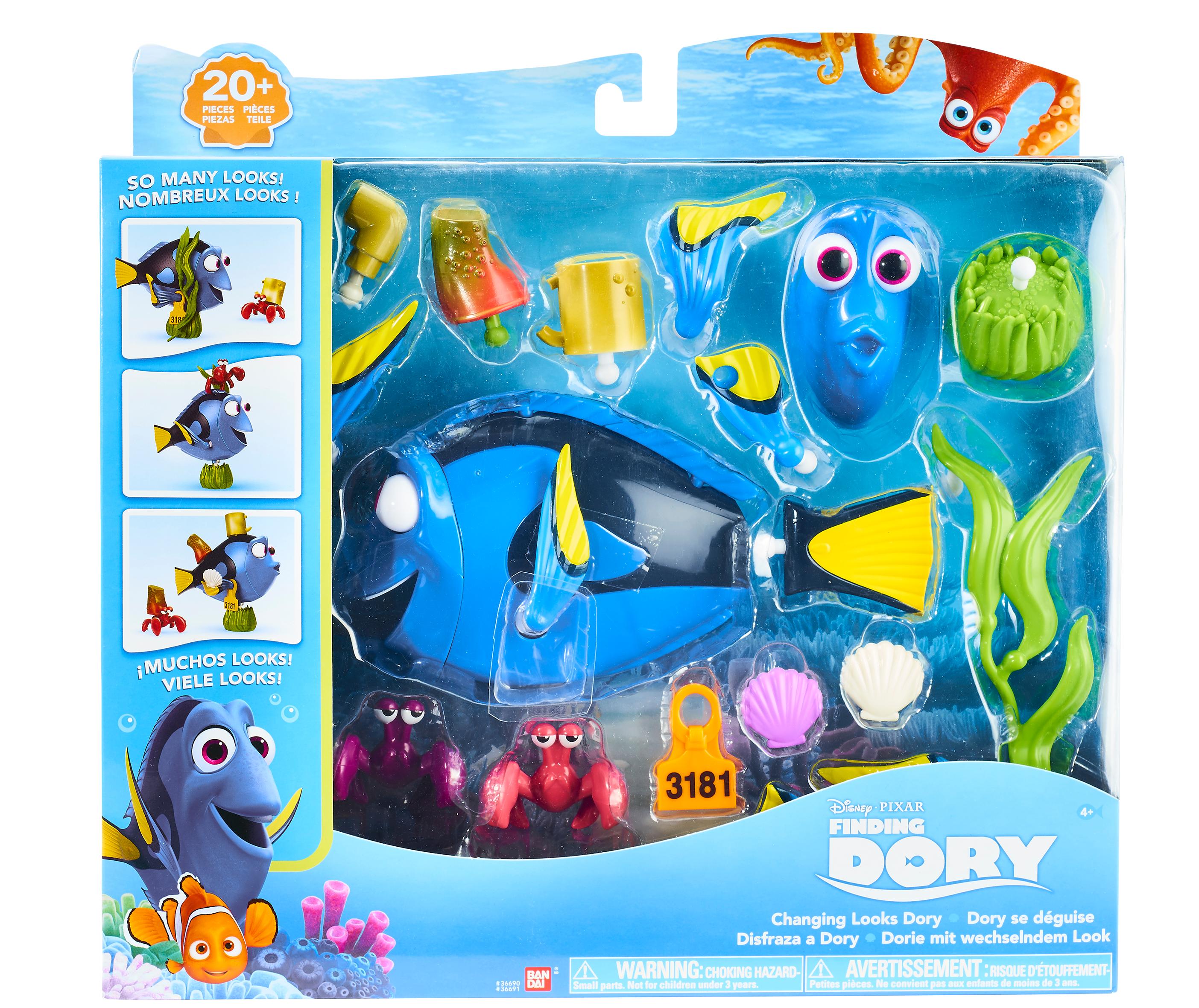 BANDAI Finding Dory Dory Changing Looks Playset Amazon.co.uk Toys & Games