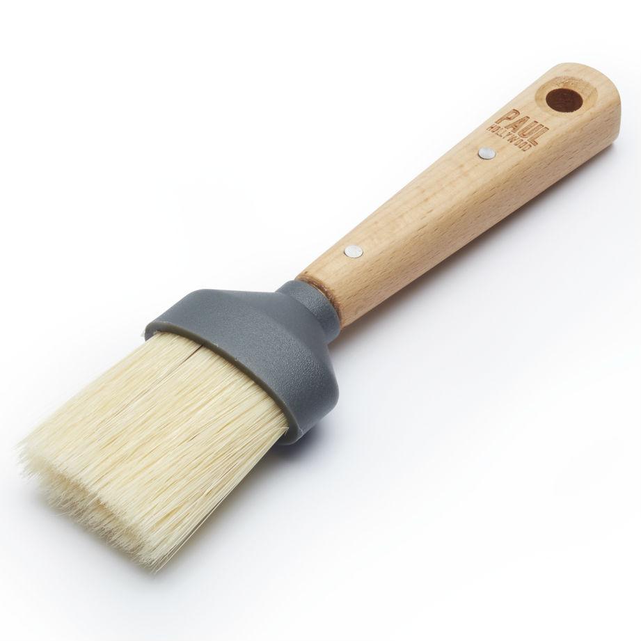 KitchenCraft Paul Hollywood Flat Wooden Pastry Brush with Natural