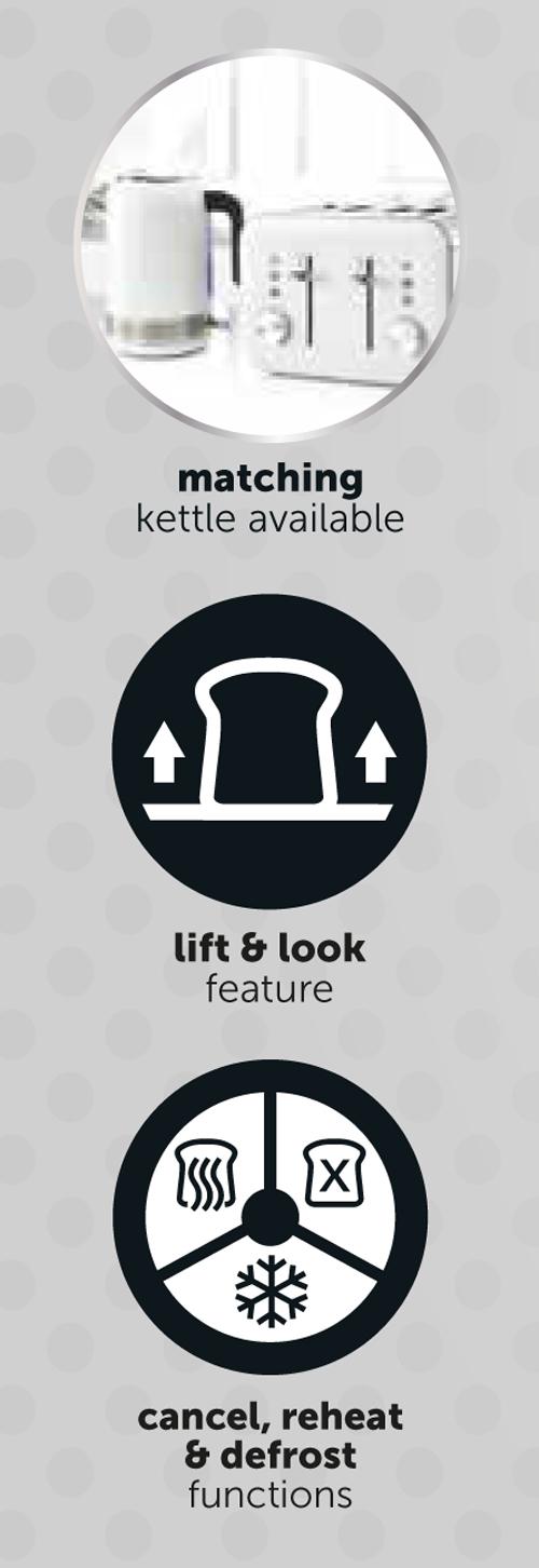 Breville VTT687 4 Slice High Gloss Toaster, White Amazon.co.uk