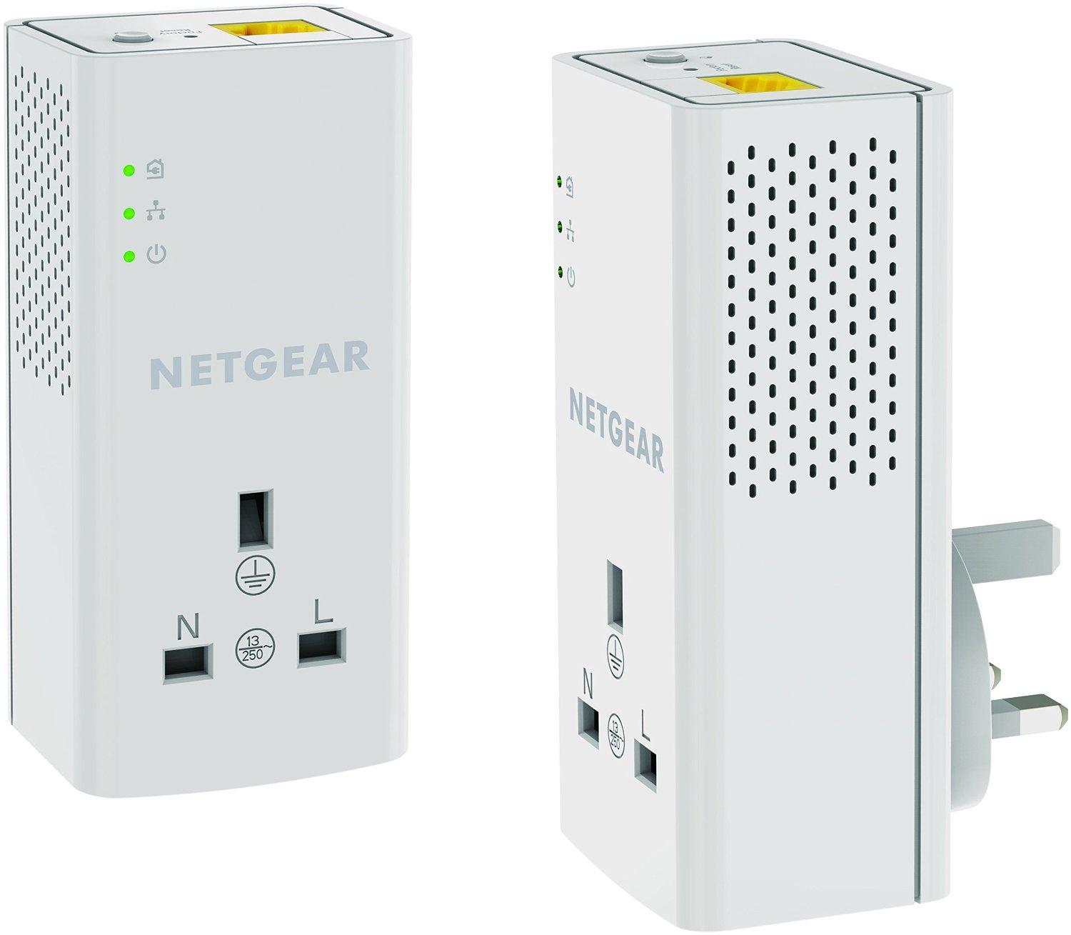 NETGEAR PLP1200100UKS 1200 Mbps Powerline Adapter Homeplug