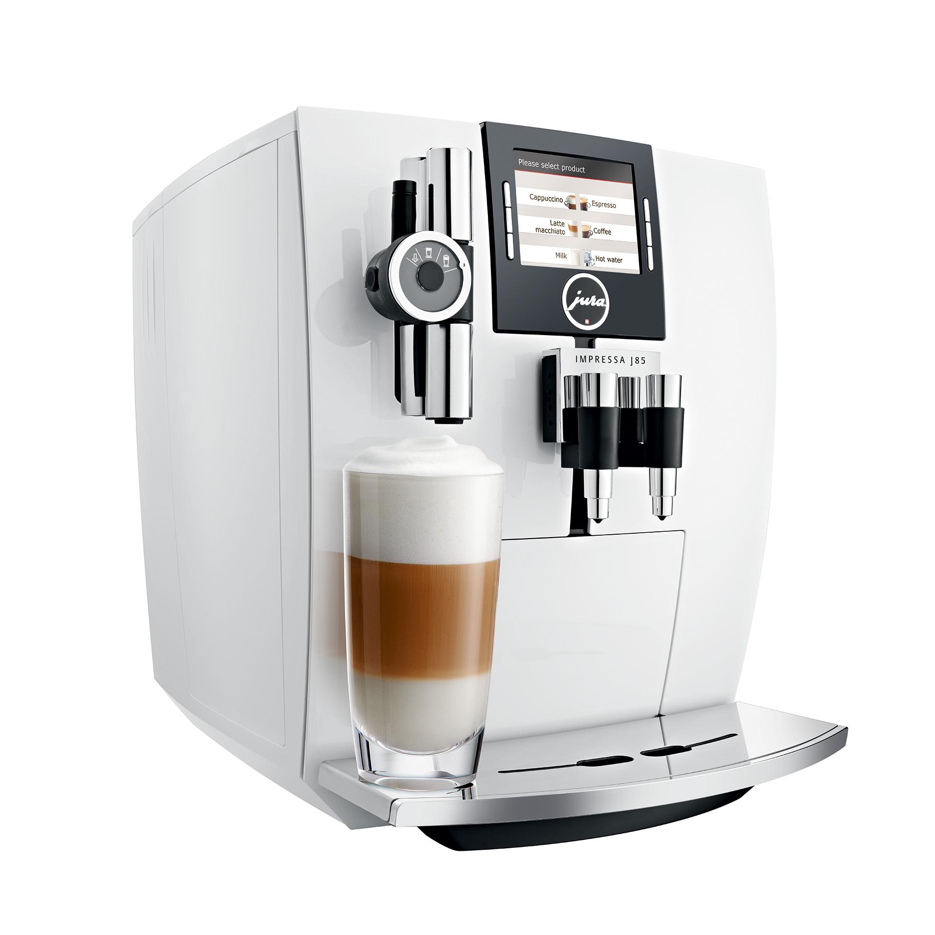 JURA 15049 IMPRESSA J85 BeantoCup Coffee Machine, Piano White Amazon