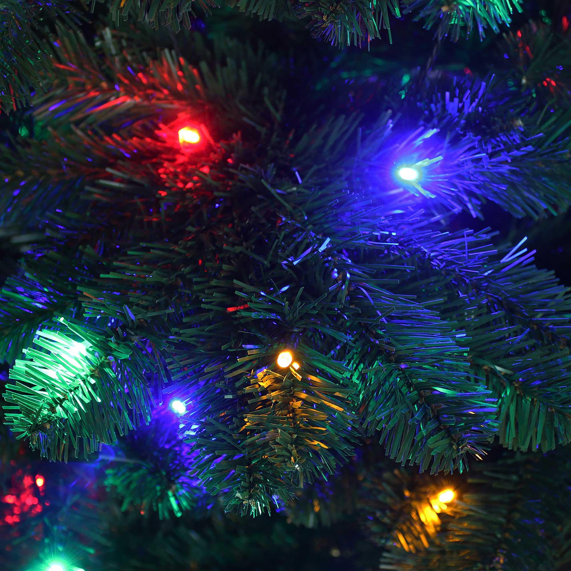 6ft (1.8m) Emerald Green Spruce PreLit Christmas Tree with 200 Multi