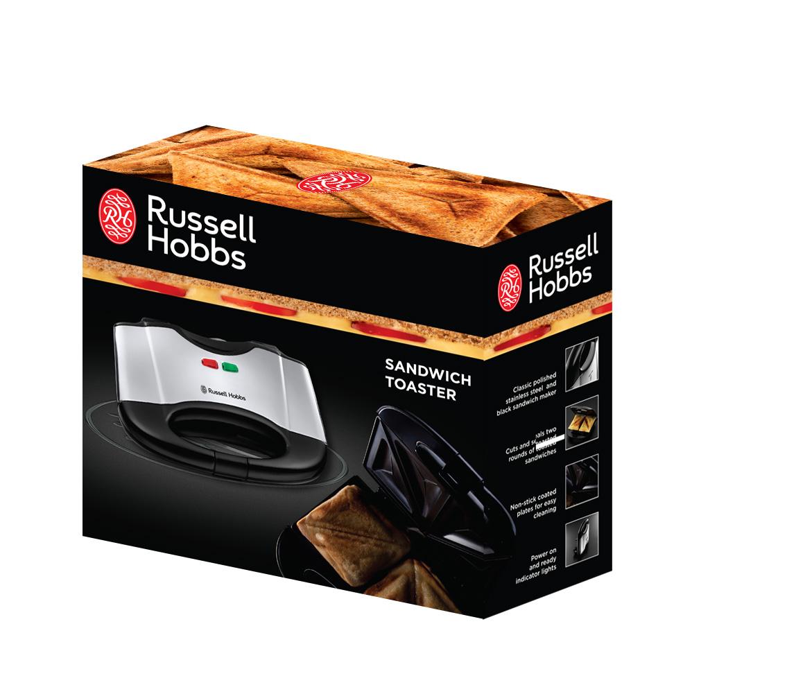 Russell Hobbs 2Portion Sandwich Toaster 17936 Stainless Steel