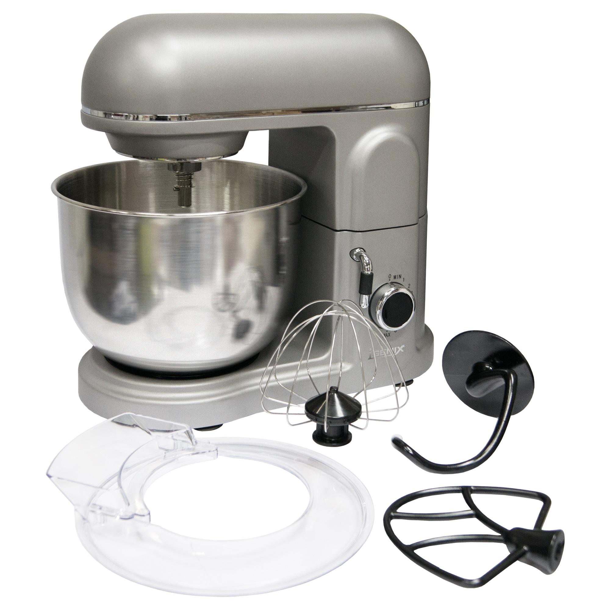 Igenix IG8702 Die Cast Stand Mixer, 5 Litre, 1000 W, Matt Grey Amazon