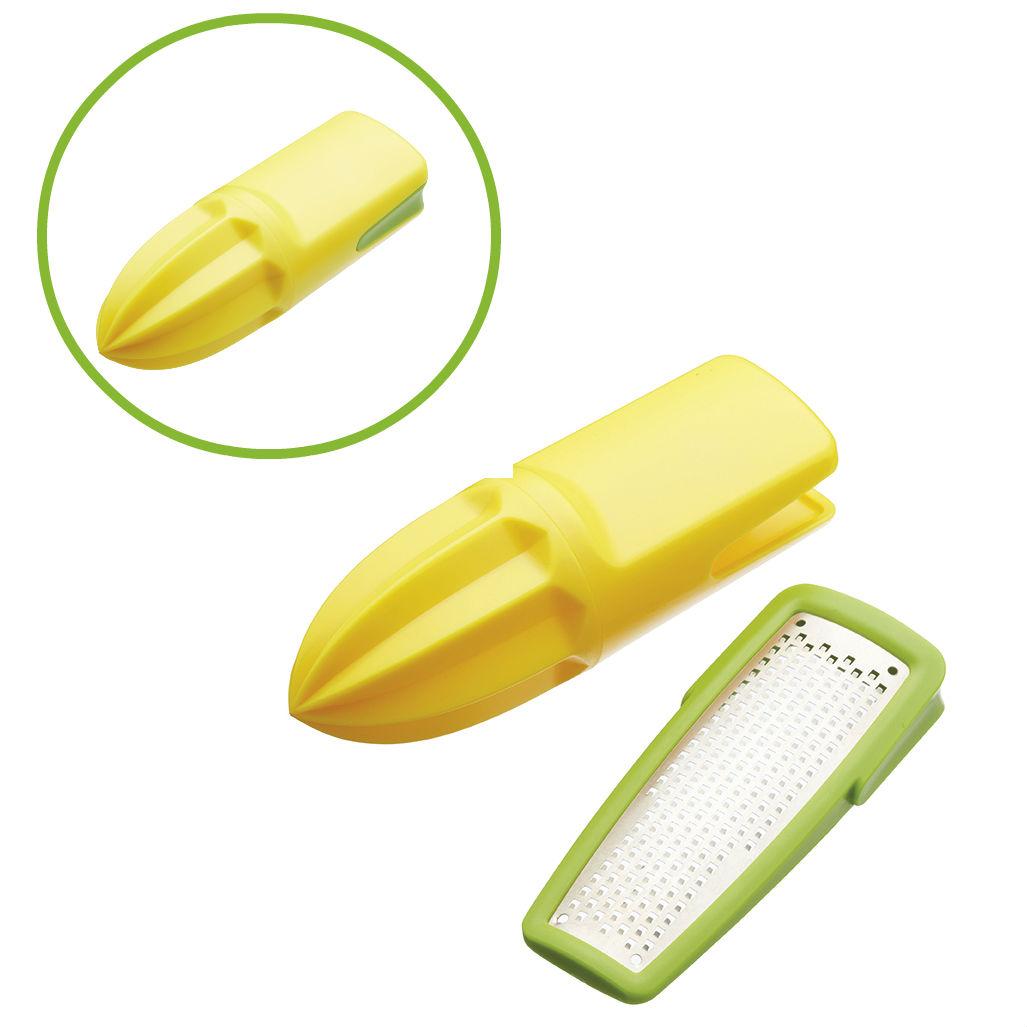 KitchenCraft Healthy Eating 2in1 Citrus Reamer / Lemon Zester