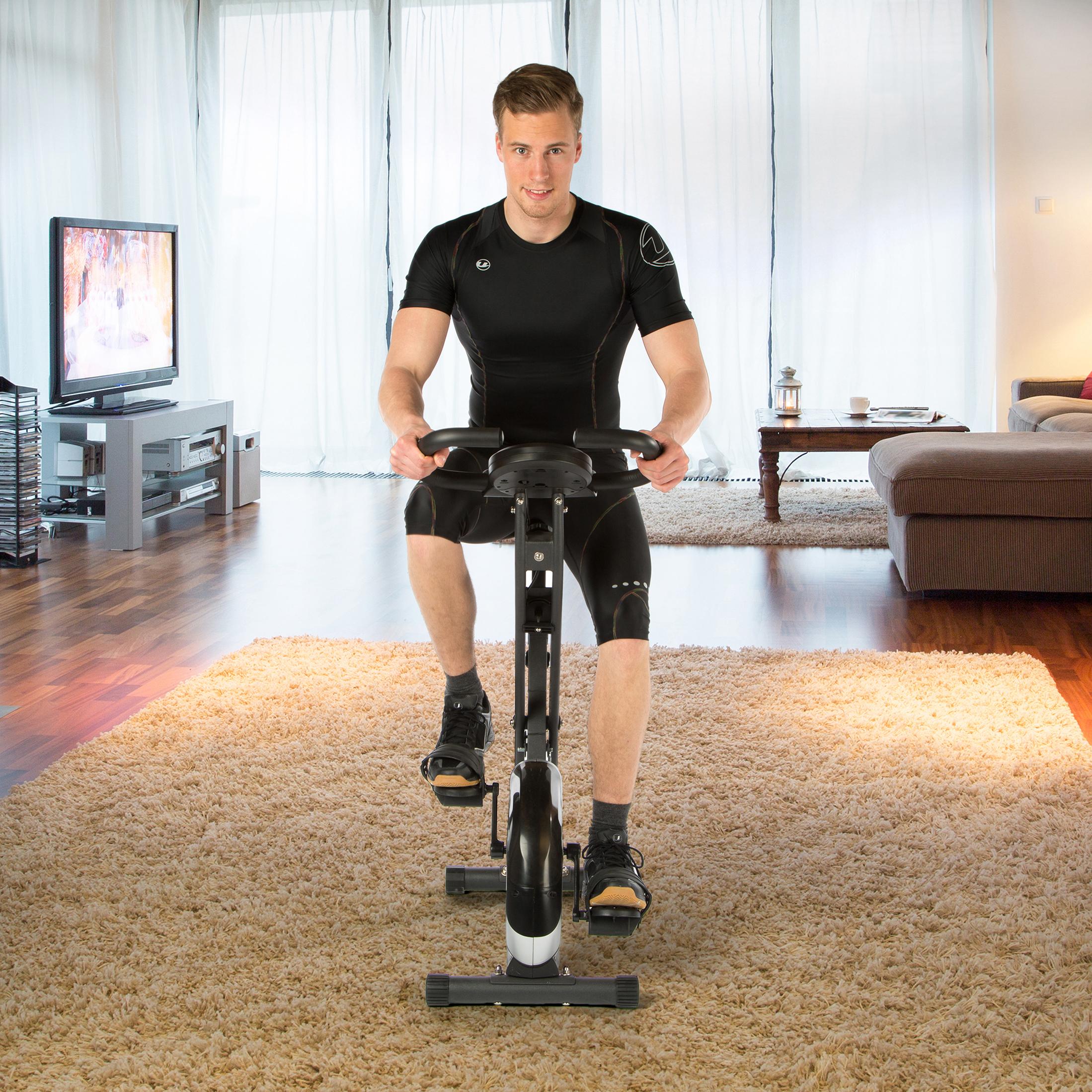 Ultrasport Foldable Exercise Bike with Pulse Sensor Grips ...