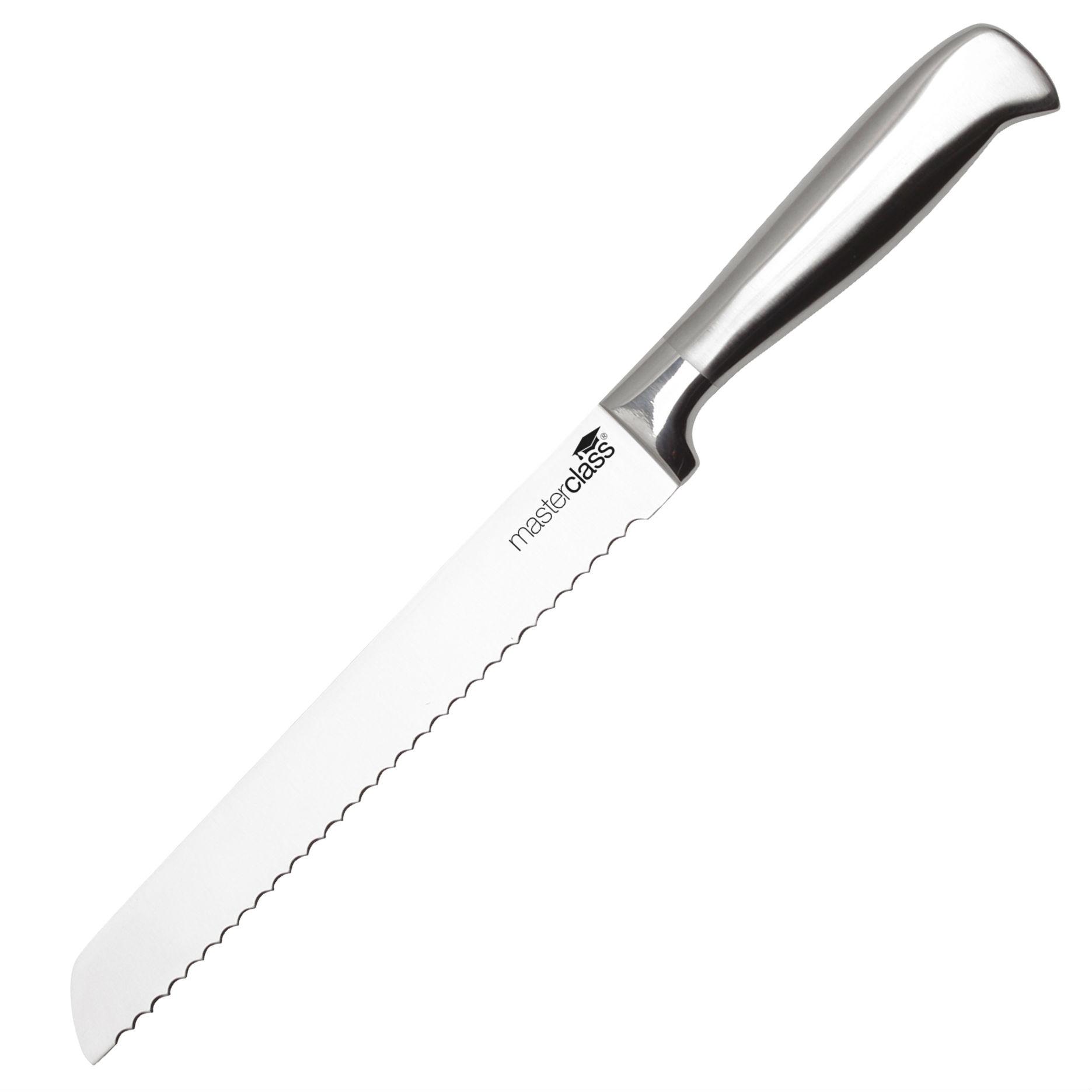 MasterClass Acero Deluxe Stainless Carbon Steel Bread Knife, 20 cm (8