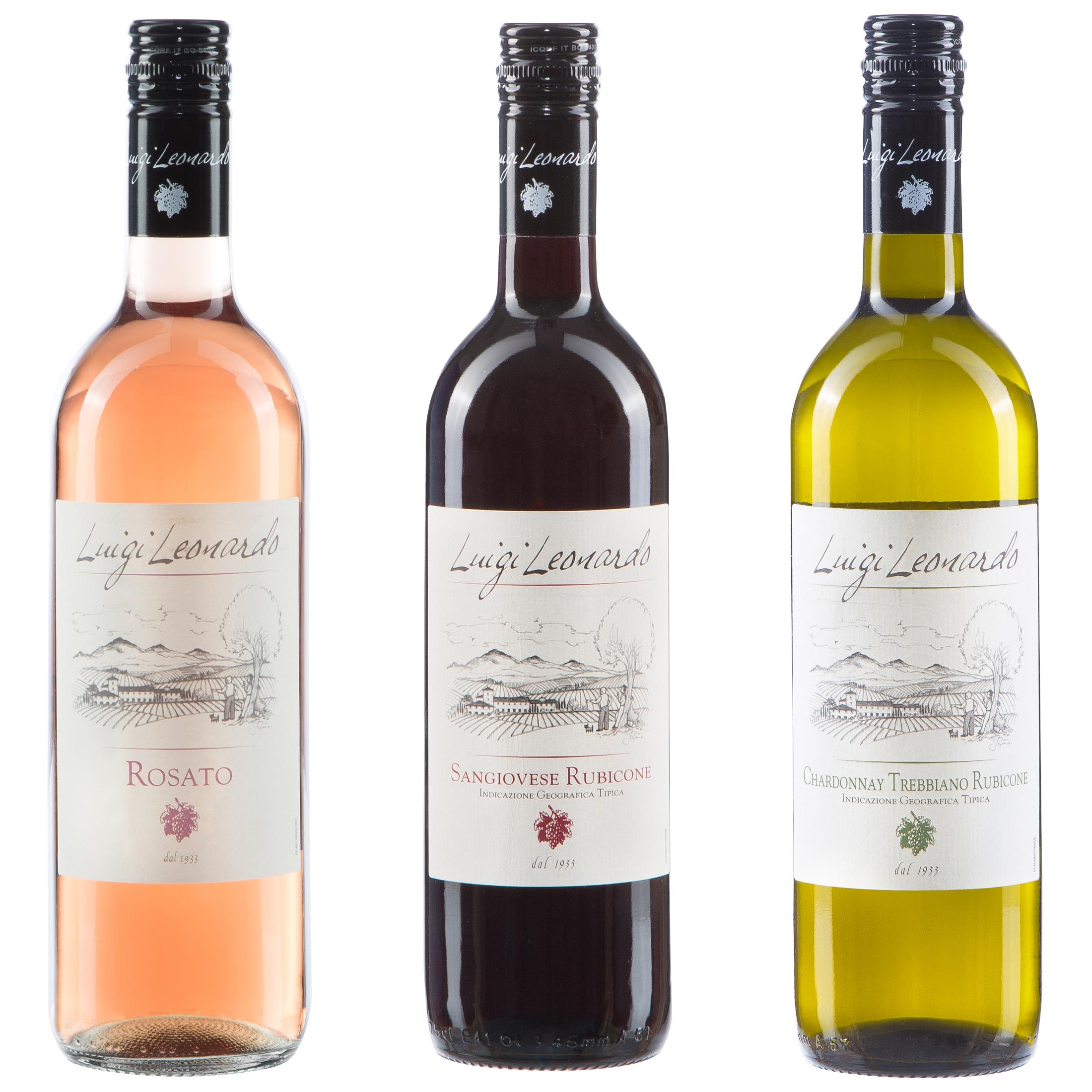 Sander's Selection Luigi Leonardo Taster Set Of Italian Wine From