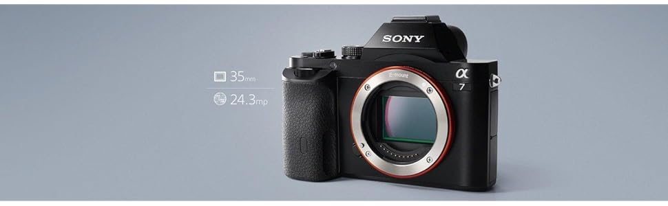 Sony, ICLE-7, full frame interchangeable lens camera, 24.3mp, 3 inch LCD, nfc, bionz x, a7