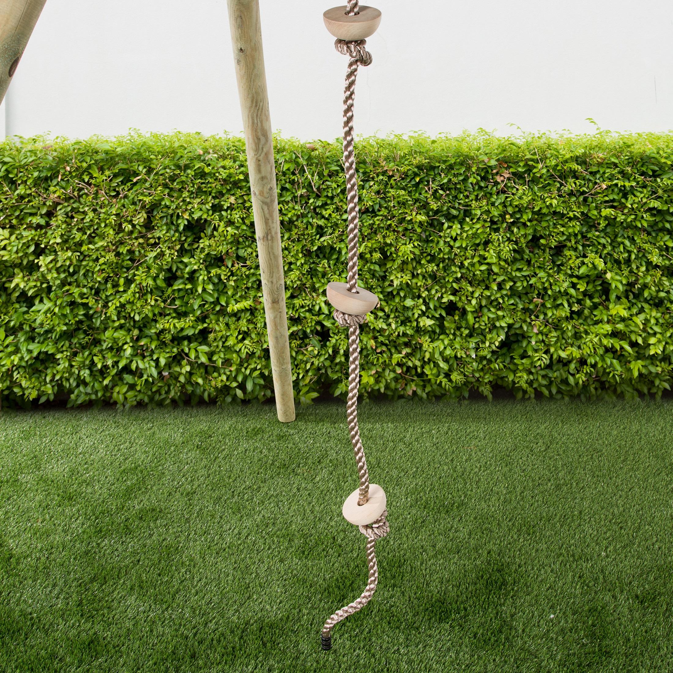 Ultrakidz Climbing Rope with 3 wooden climbing aids Amazon.co.uk Toys