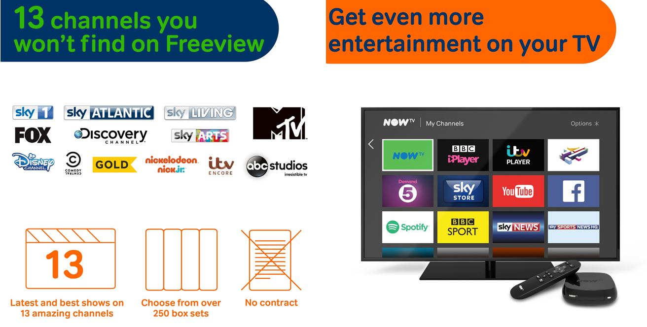 NOW TV Box with 3 Month Entertainment Pass Amazon.co.uk TV