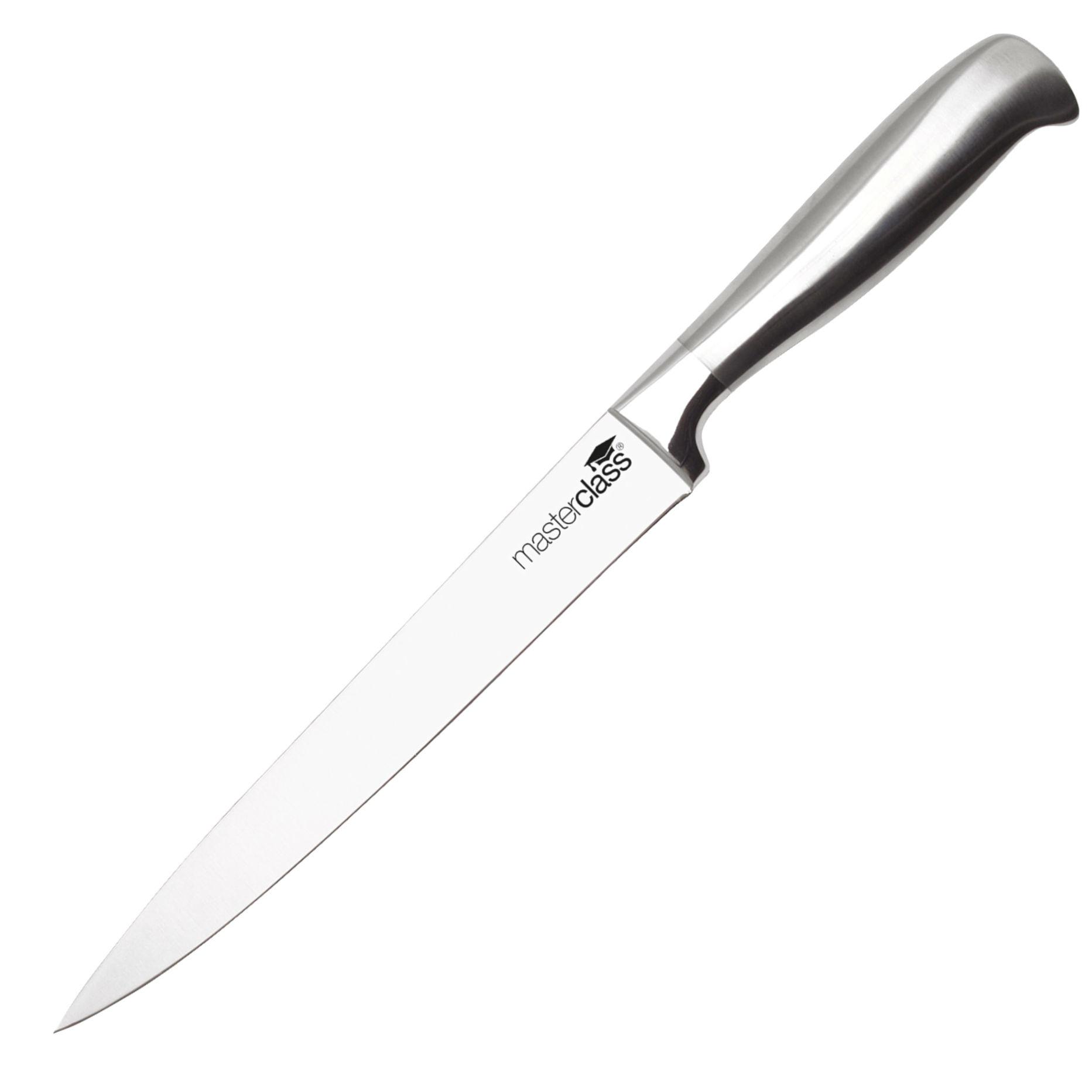 MasterClass Acero Deluxe Stainless Carbon Steel Carving Knife, 20 cm (8