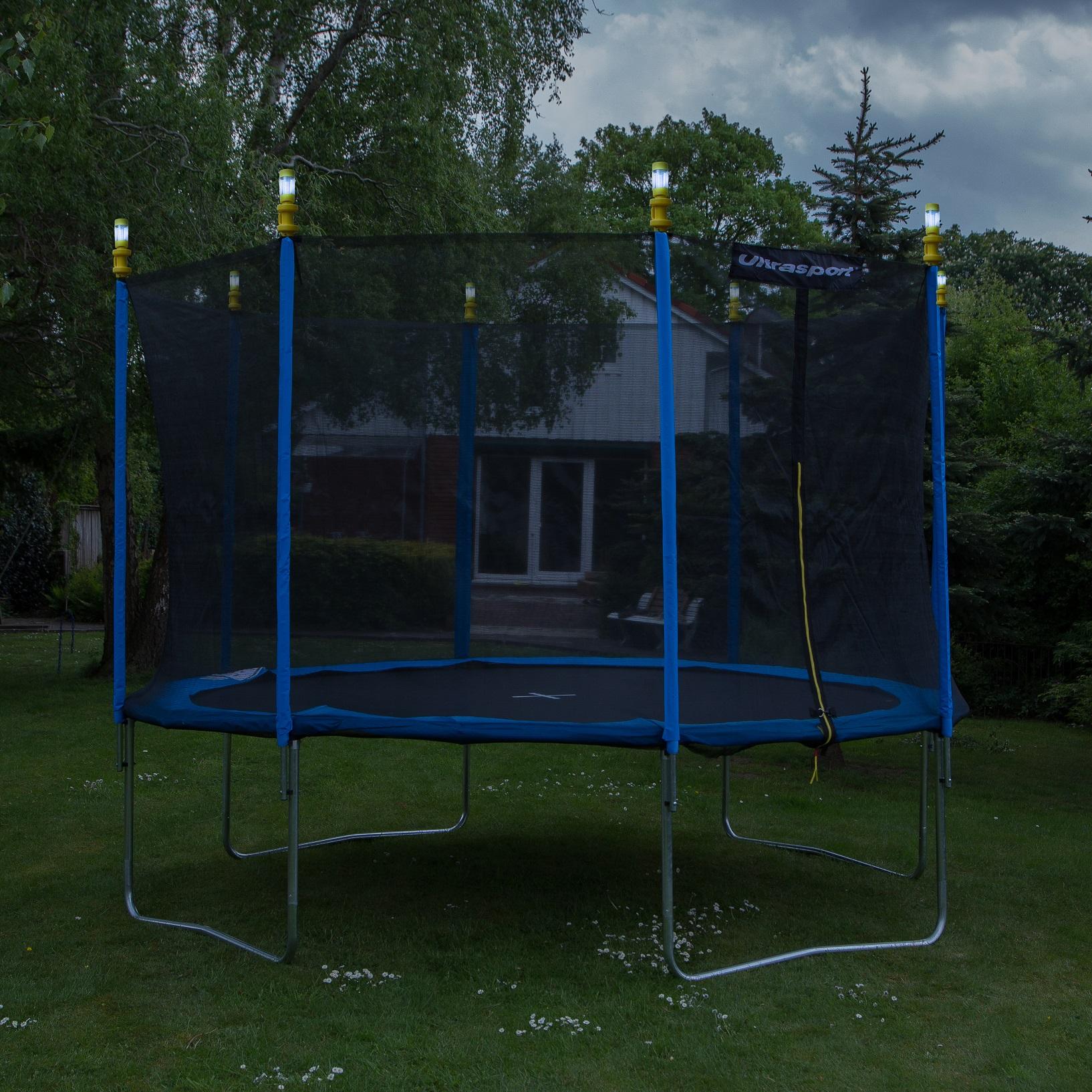 Ultrasport Trampoline Lights SolarPowered LED with Blue or Rainbow