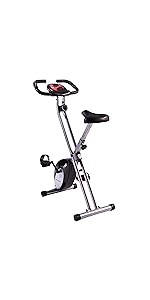 ultrasport foldable exercise bike with pulse sensor grips