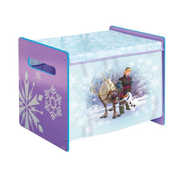 Disney Frozen HelloHome Frozen Cosytime Toy Box, Fabric^Wood, Purple