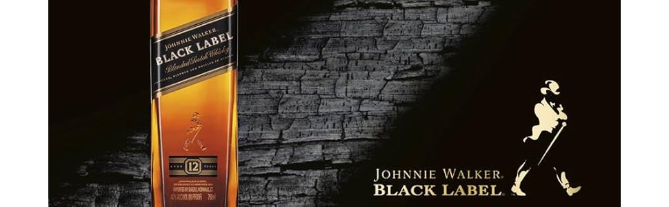 Johnnie Walker Black Label Blended Scotch Whisky, 70cl