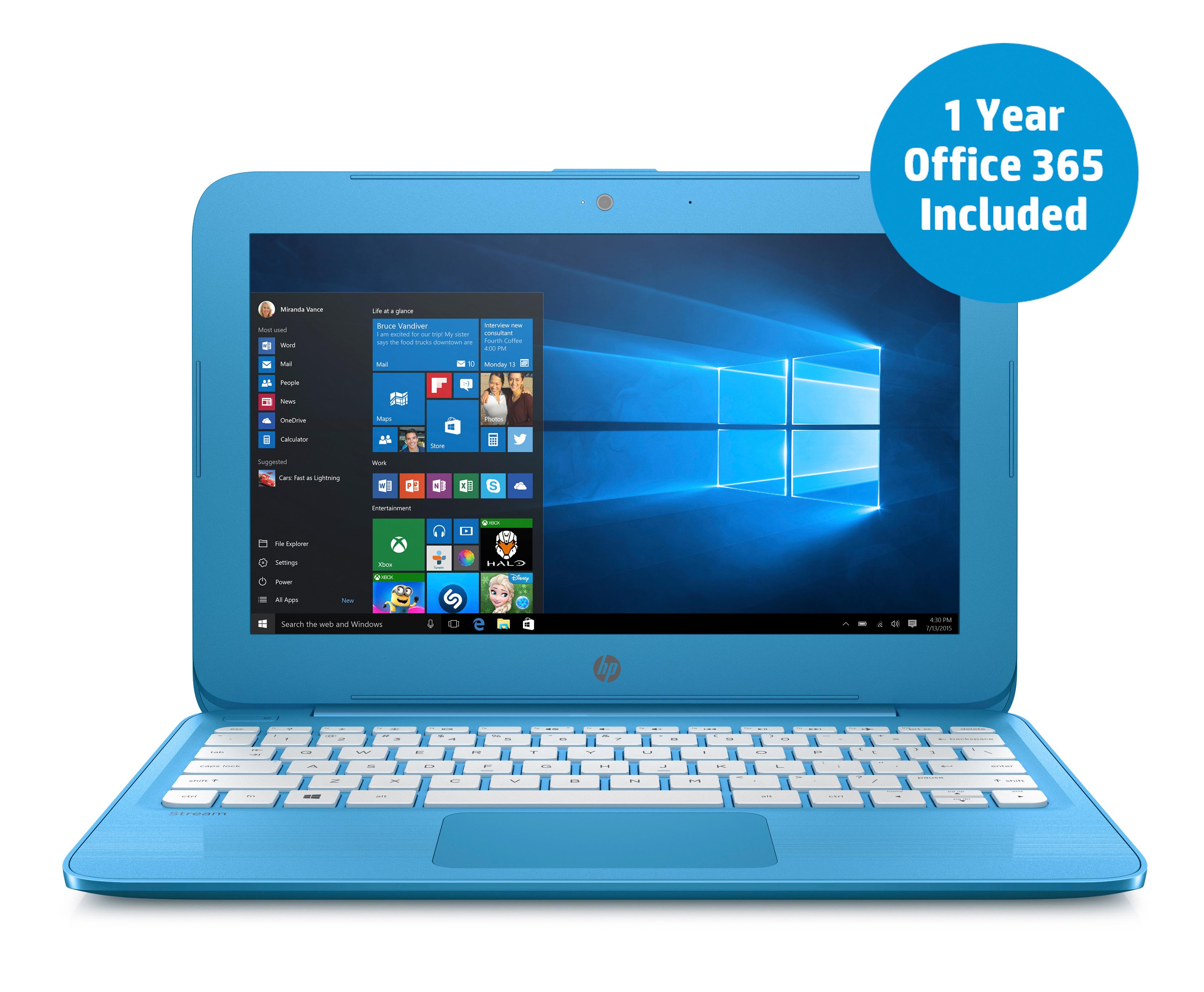 HP Stream 11y000na 11.6inch Laptop (Aqua Blue) (Intel Celeron N3060