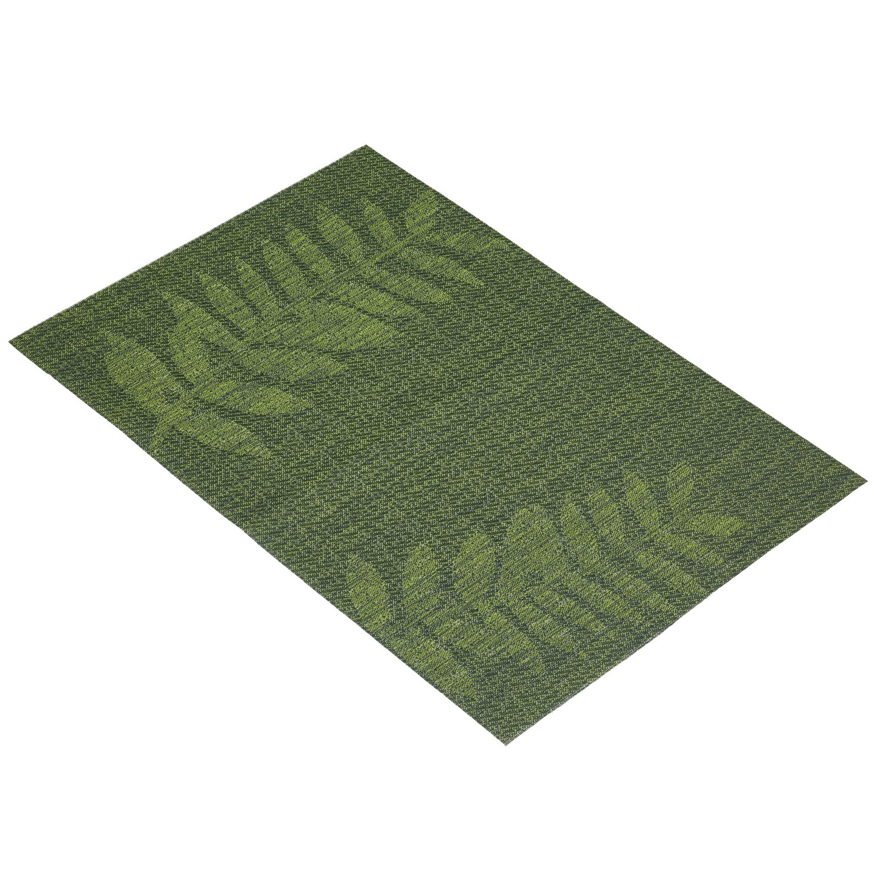 KitchenCraft Woven Vinyl Placemat, 45 x 30 cm (17.5" x 12") Green