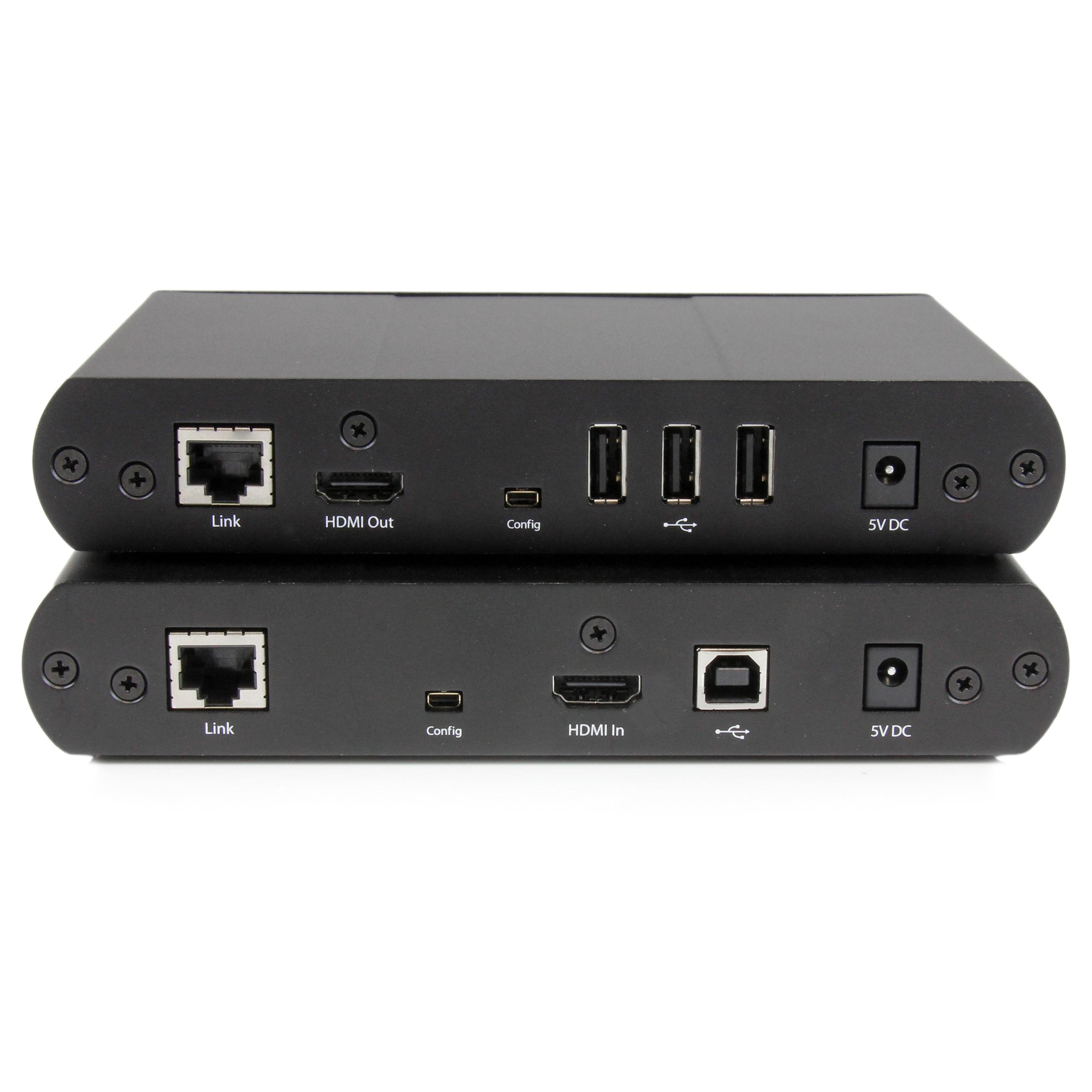 USB HDMI Over Cat5e/Cat6 KVM Console Extender with 1080p