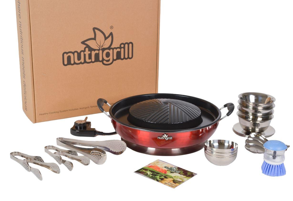 Nutrigrill Thai Style Table Top Electric BBQ Grill Hot Pot, 1200 W Amazon.co.uk Kitchen & Home