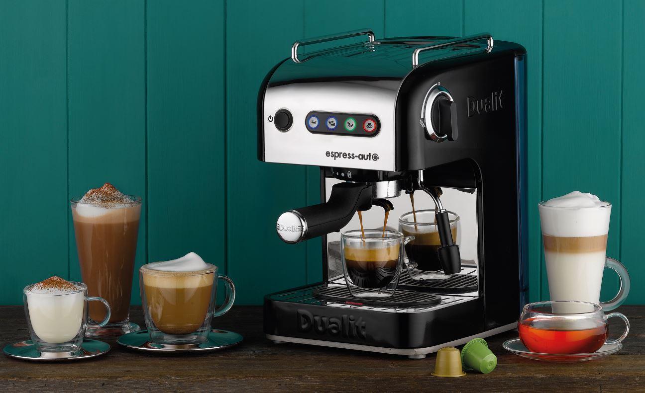 Dualit Espressauto 4 in 1 Coffee and Tea Machine 84516, Stainless