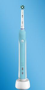vitality pressure oral b sensor White Electric Vitality B Plus Oral Rechargeable 3D