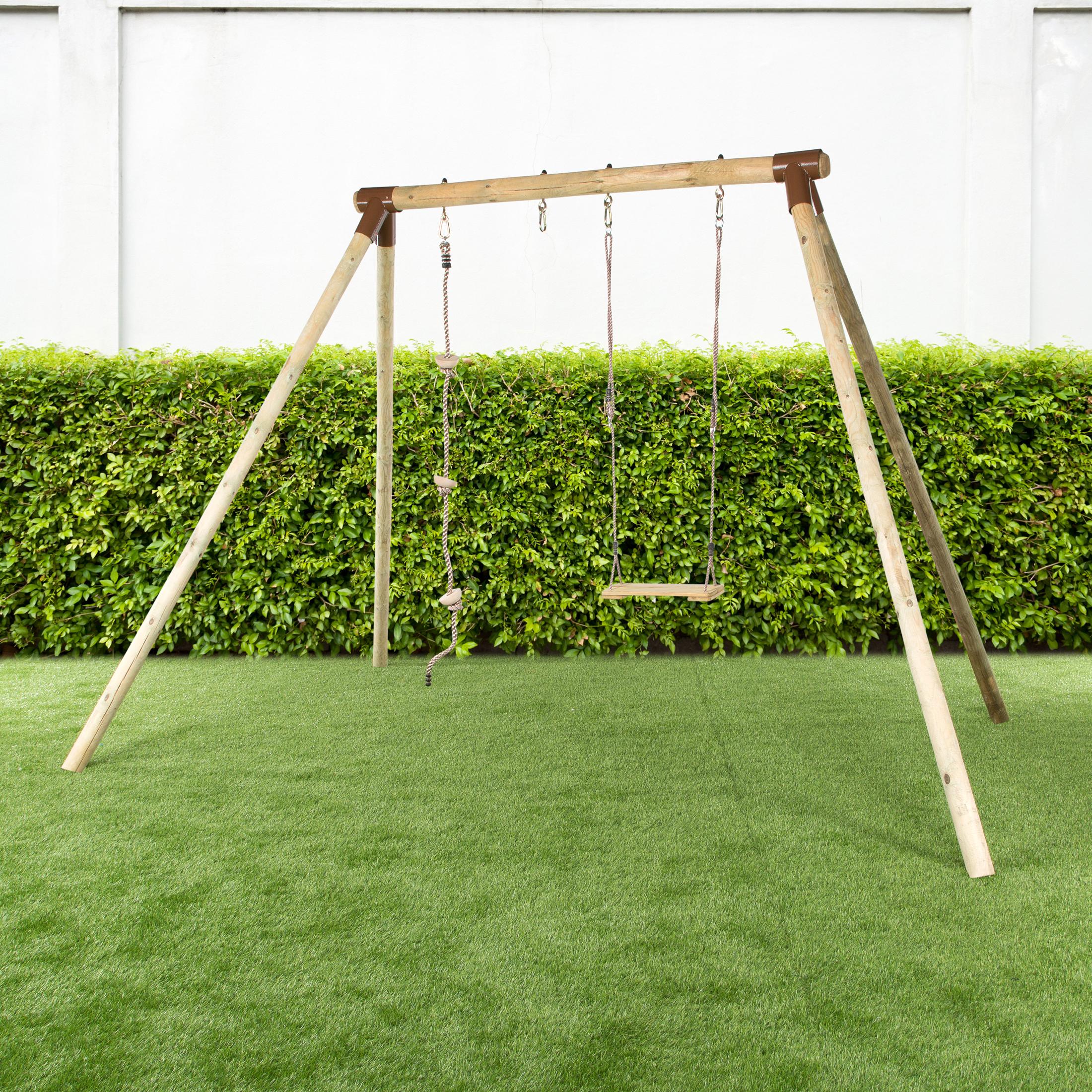 Ultrakidz Climbing Rope with 3 wooden climbing aids Amazon.co.uk Toys