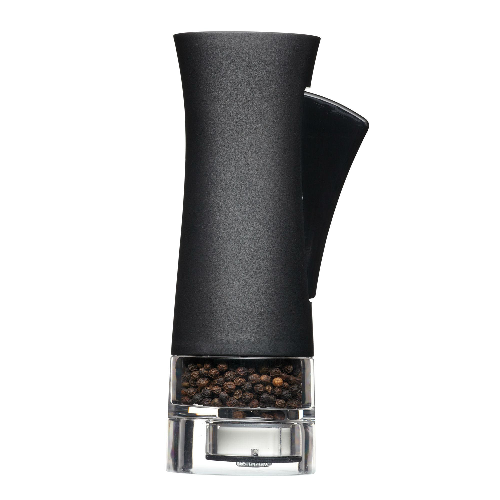 KitchenCraft MasterClass Hammered Copper Salt Mill - 13cm (5.1") Tall, Ceramic Grinder, Holds 87g Sea Salt