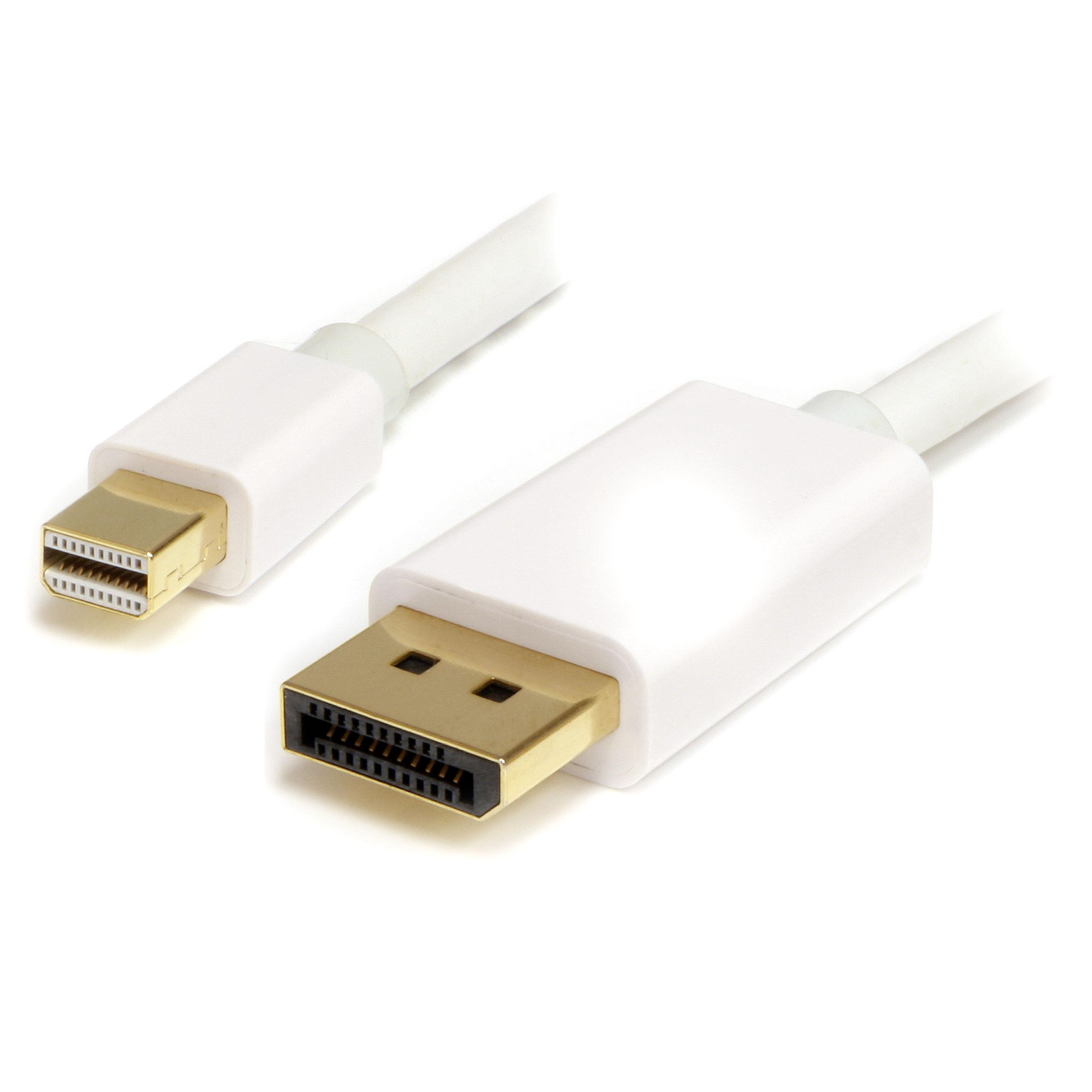 MDP2DPMM2MW2m White Mini DisplayPort to Amazon.co.uk