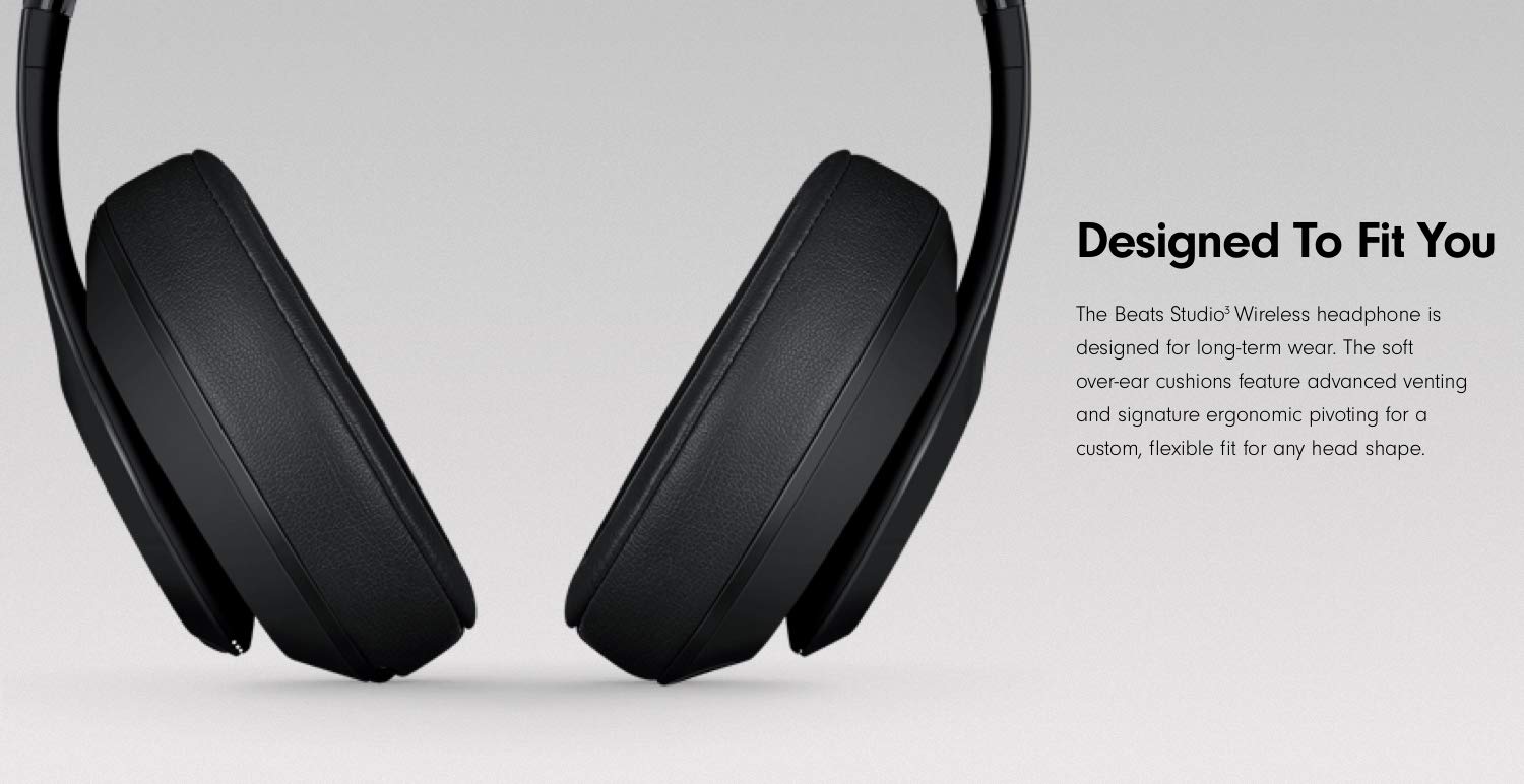 Beats Studio3 Wireless OverEar Headphones Shadow Grey Amazon.co.uk