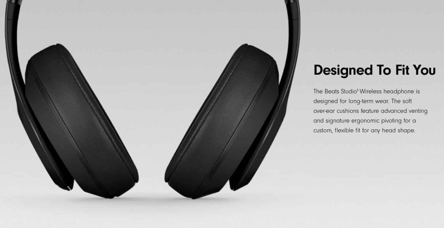 Beats Studio3 Wireless OverEar Headphones Shadow Grey Amazon.co.uk