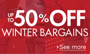 Up to 50% off Winter Bargains