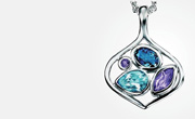 Silver gemstone jewellery