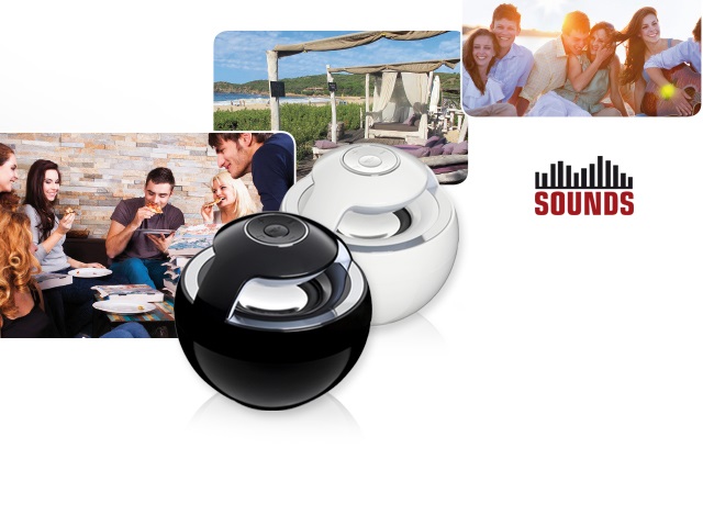 SOUNDS 360° Bluetooth Sound System - Bluetooth Lautsprecher mit