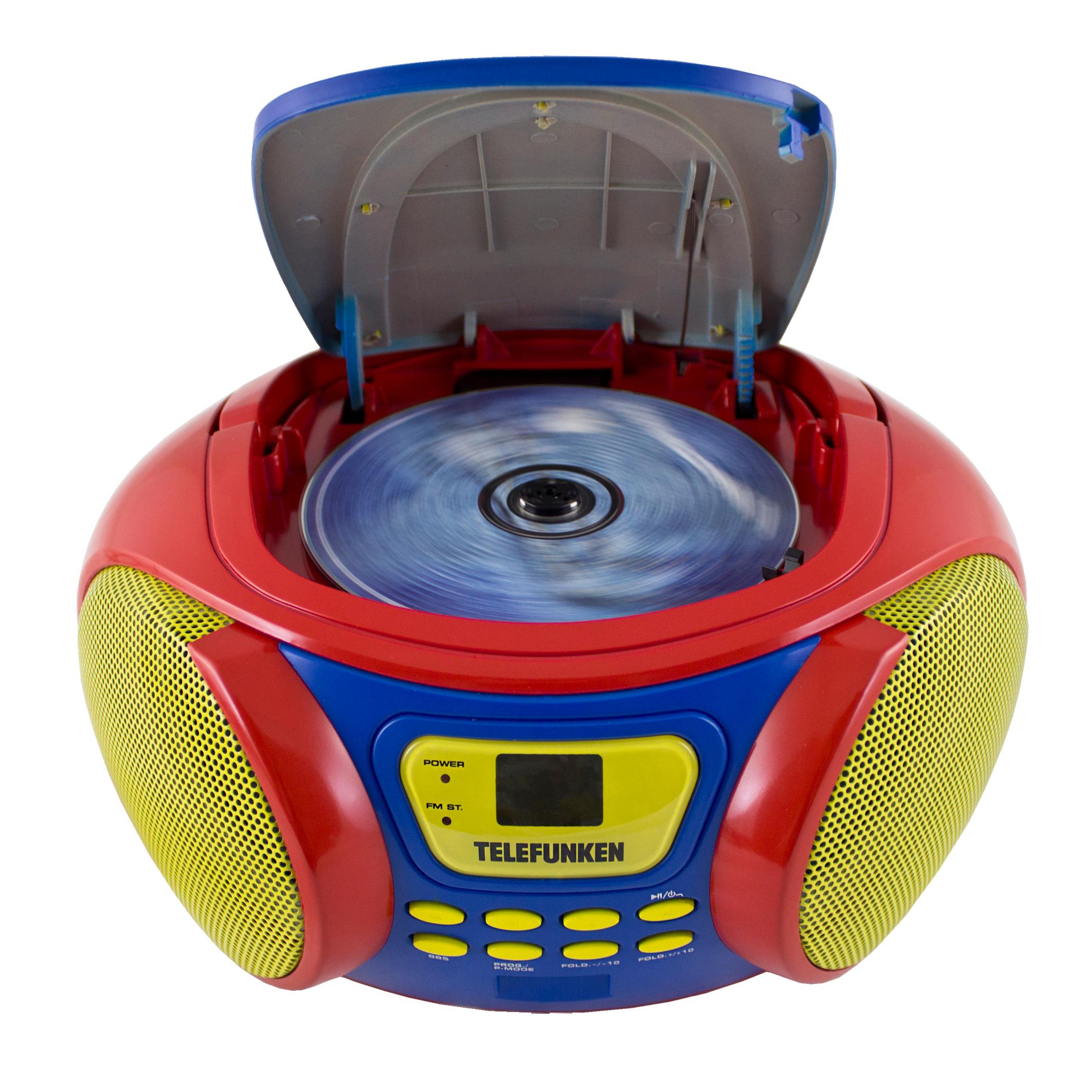 Telefunken RC1006M tragbares MP3CDRadio für Kinder (UKW/MWStereo