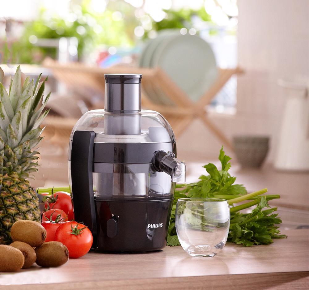 Philips HR1832/00 Viva Collection Entsafter 400 W, kompaktes Design, 1