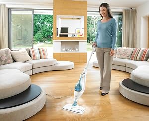 BLACK DECKER 7-in-1 Steam Mop and Steam Glove Handheld Steamer, Com BLACK DECKER 7-in-1 Steam Mop and Steam Glove Handheld Steamer, Com