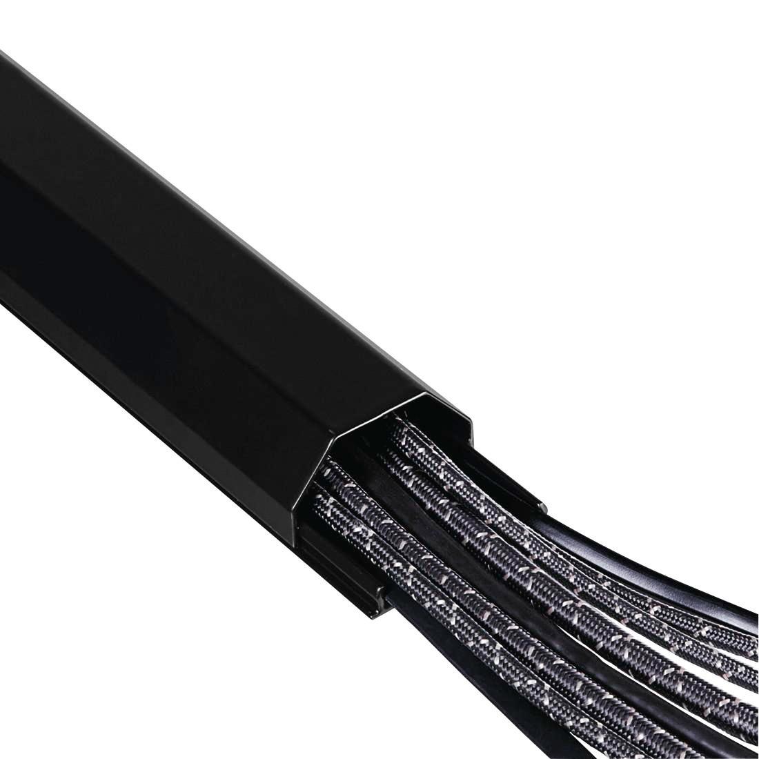 Hama Alu-Kabelkanal Halbrund – 1,1 Meter, Silber, Für Bis Zu 5 Kabel, Inkl. Montagematerial