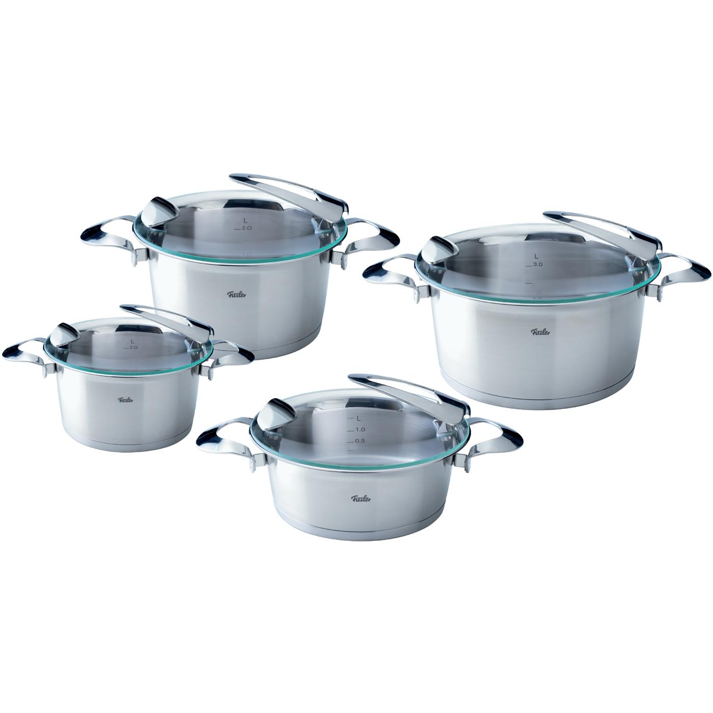 Fissler Topfset solea / 4-teilig / Edelstahl Kochtopf Set