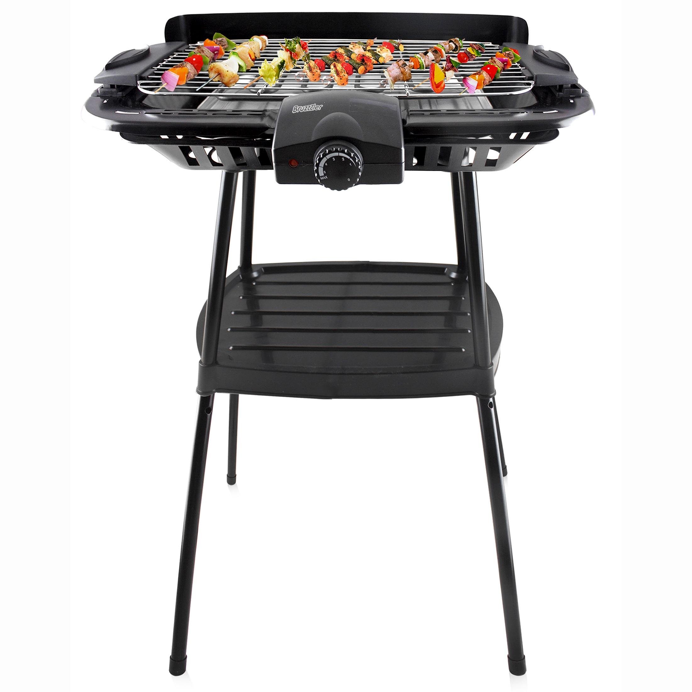 Bruzzzler BBQ Elektrogrill, Standgrill Elektro 2000 Watt, Gartengrill