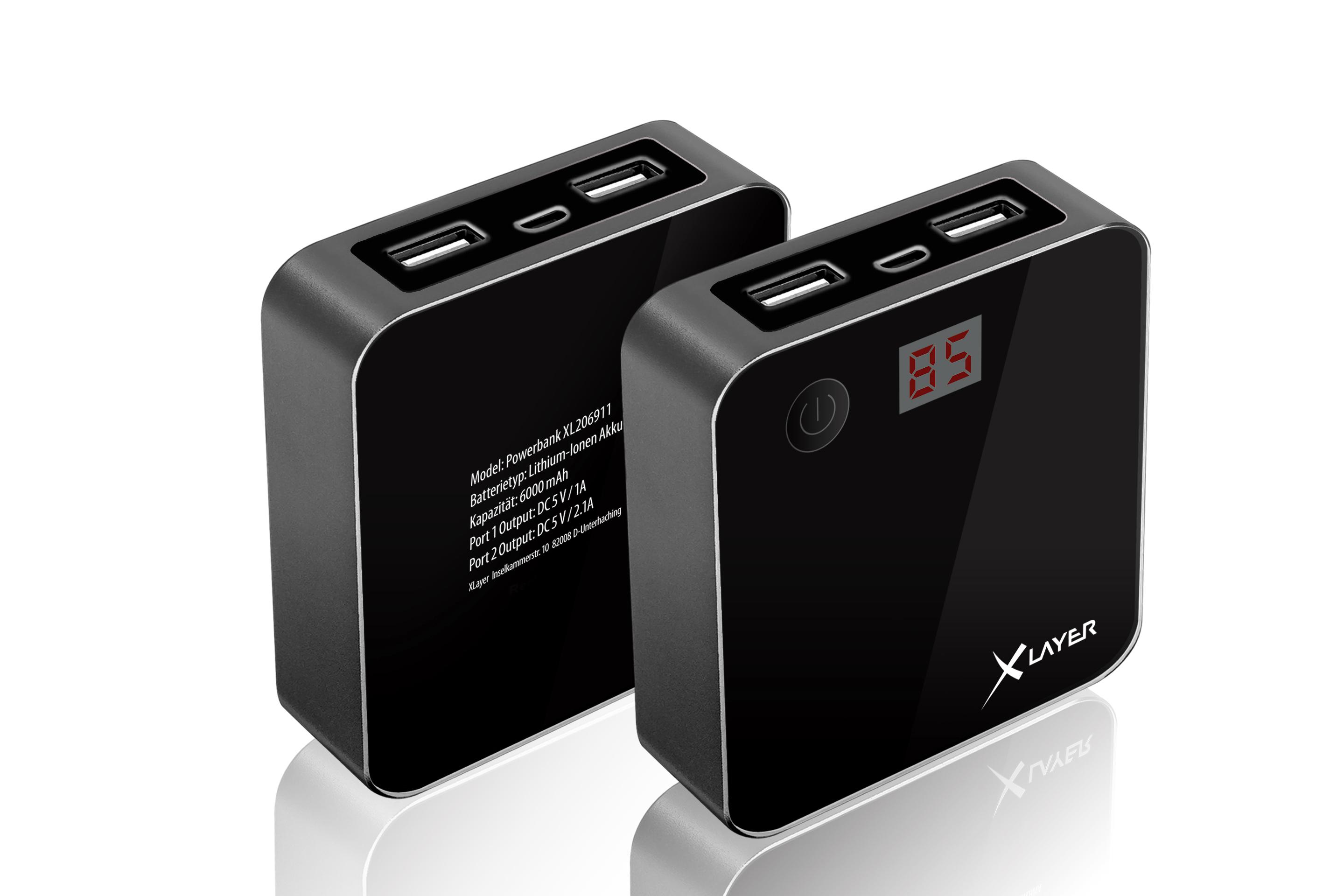 Powerbank 6000mAh XLAYER POWERBANK XCHARGER Amazon.de Elektronik