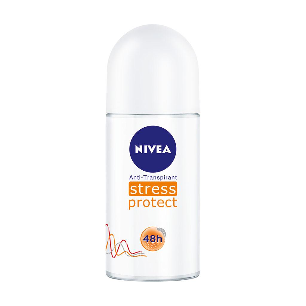 Nivea Deo Stress Protect AntiTranspirant Rollon, 6er Pack 6 x 50 ml
