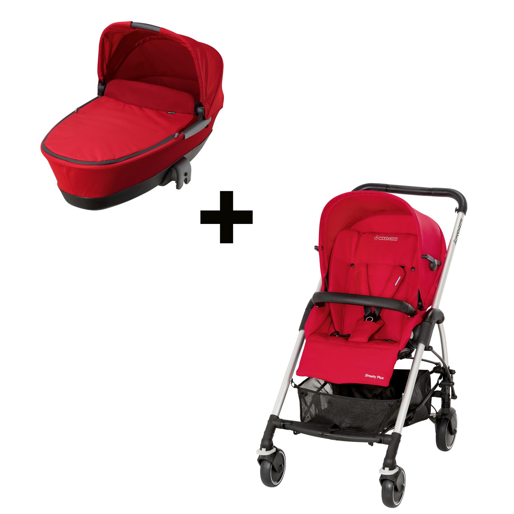 MaxiCosi Kombikinderwagen Buggy Travelsystem, intense red Amazon