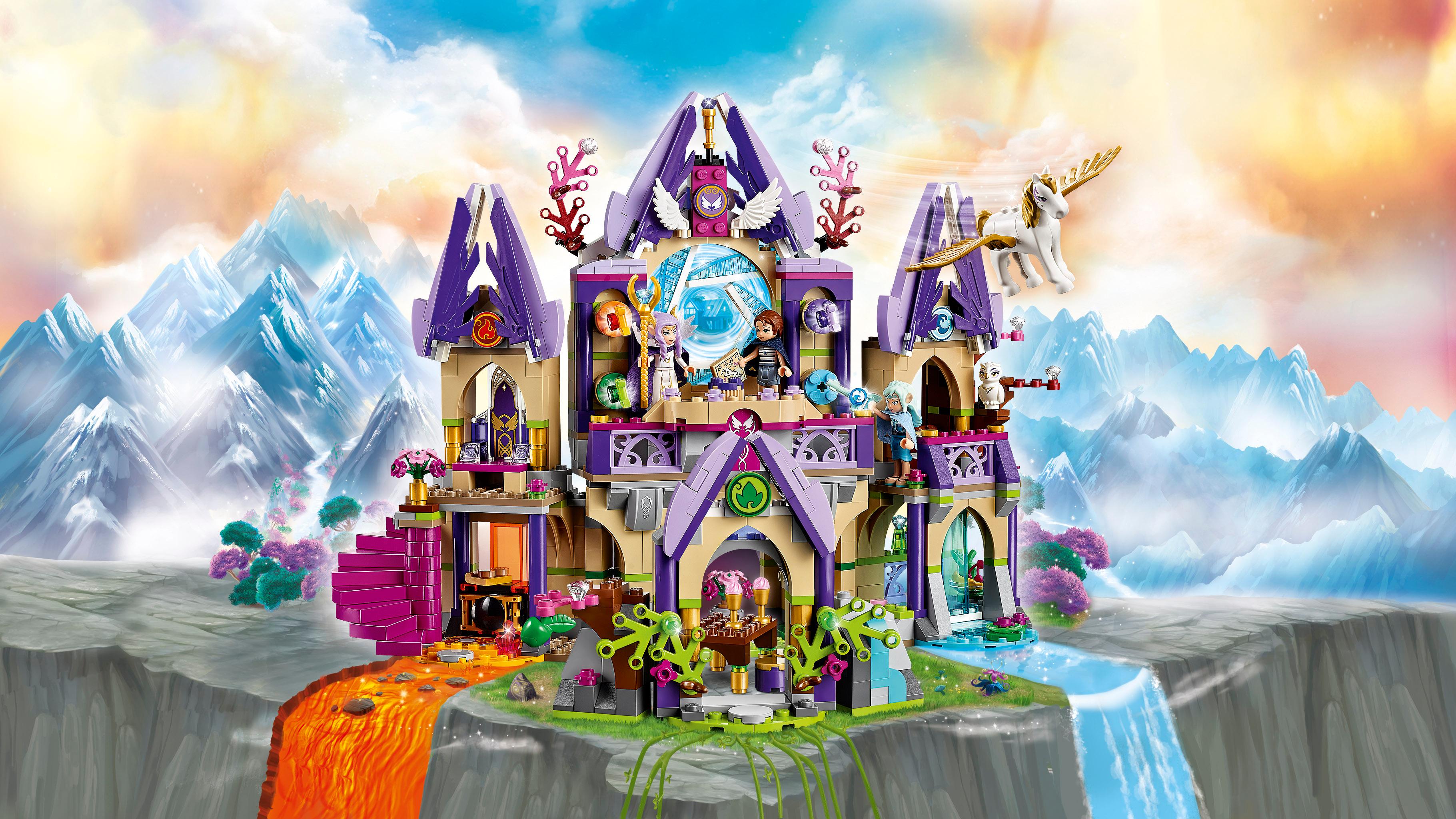 LEGO Elves 41078 - Skyras geheimnisvolles Himmelsschloss: Amazon.de ...